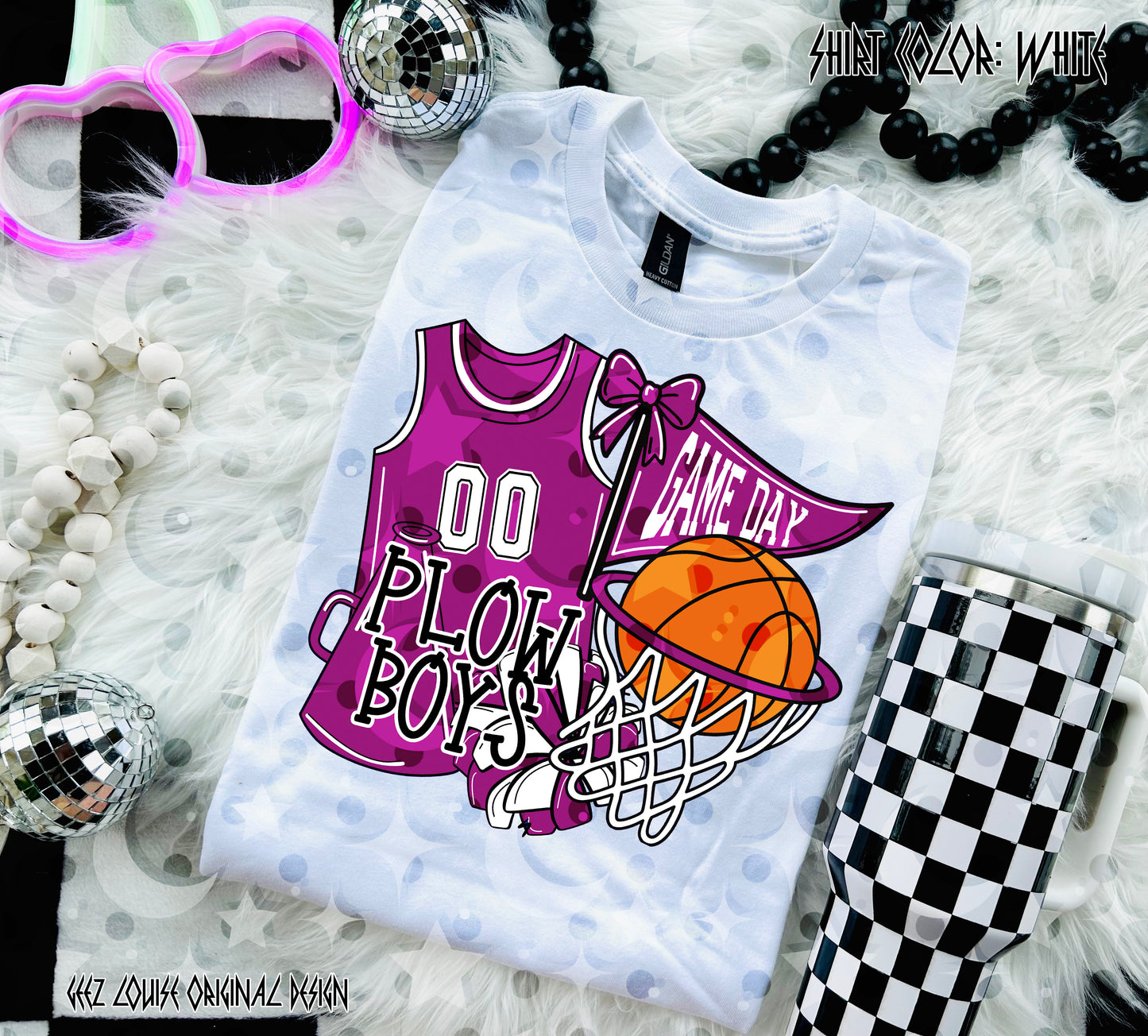 Basketball Game Day Digital Design | Custom Team Spirit PNGs (100+ Teams) - Purple