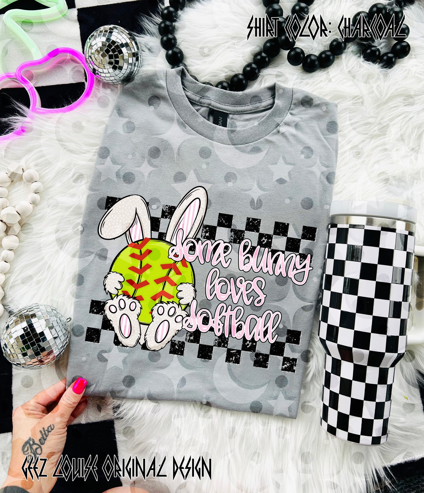 Some Bunny Loves Softball – Softball Bunny Digital Design PNG