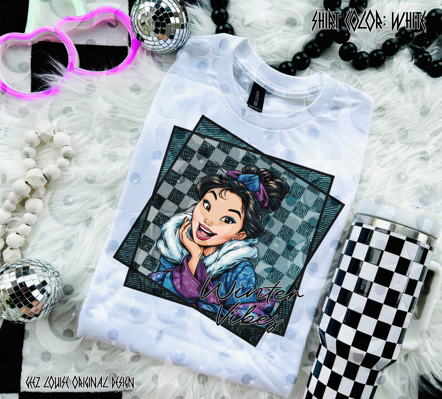 Winter Vibes Princess Collection – Digital Designs (PNG Bundle + Individual Options)