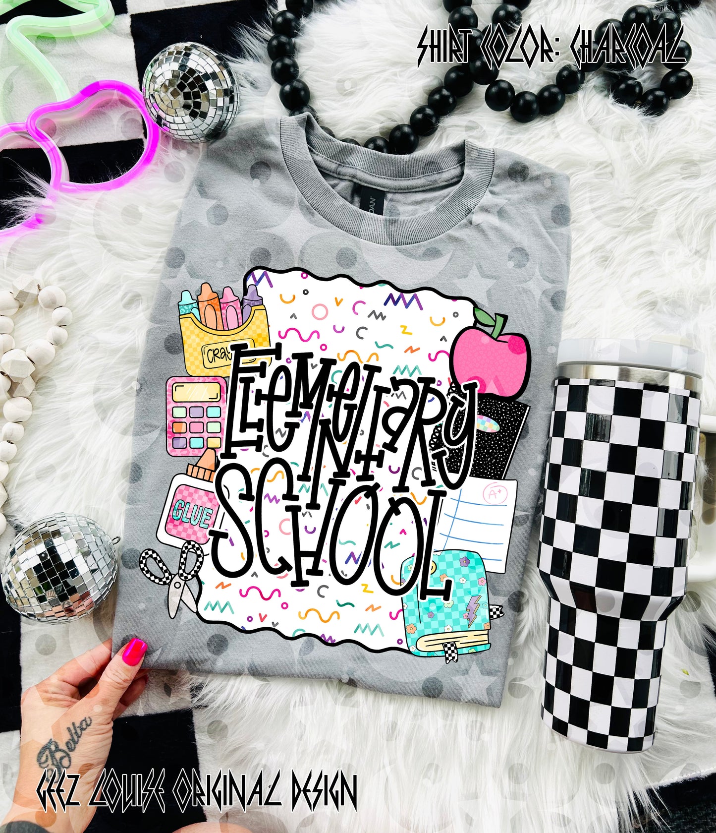 School Is Cool – Teacher & Grade Level PNG