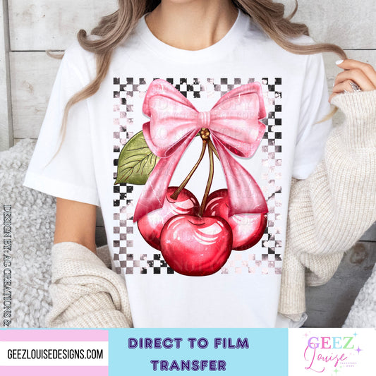 Cherries - Direct to Film Transfer - made to order