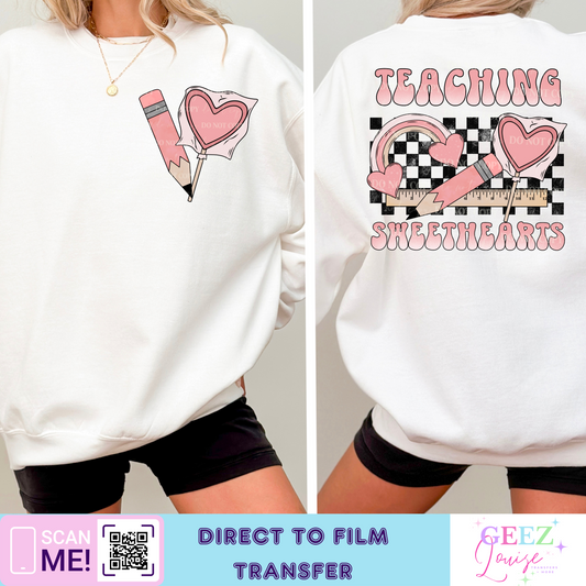 Teaching sweethearts - Direct to Film Transfer - made to order