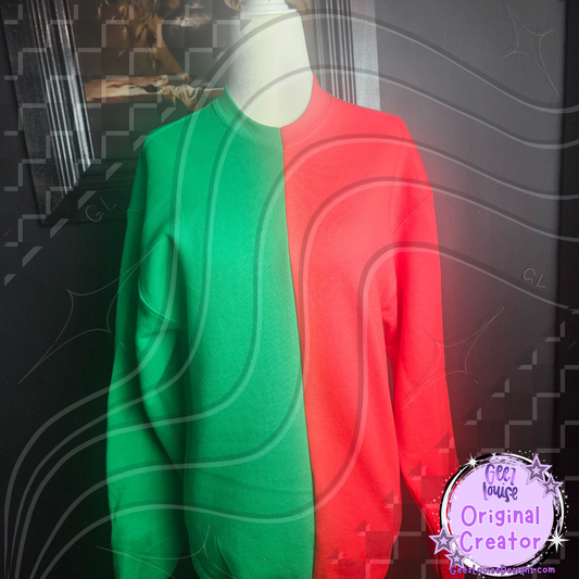 Wholesale Gildan 2-Tone Crewneck Sweatshirts (Random Color Split)