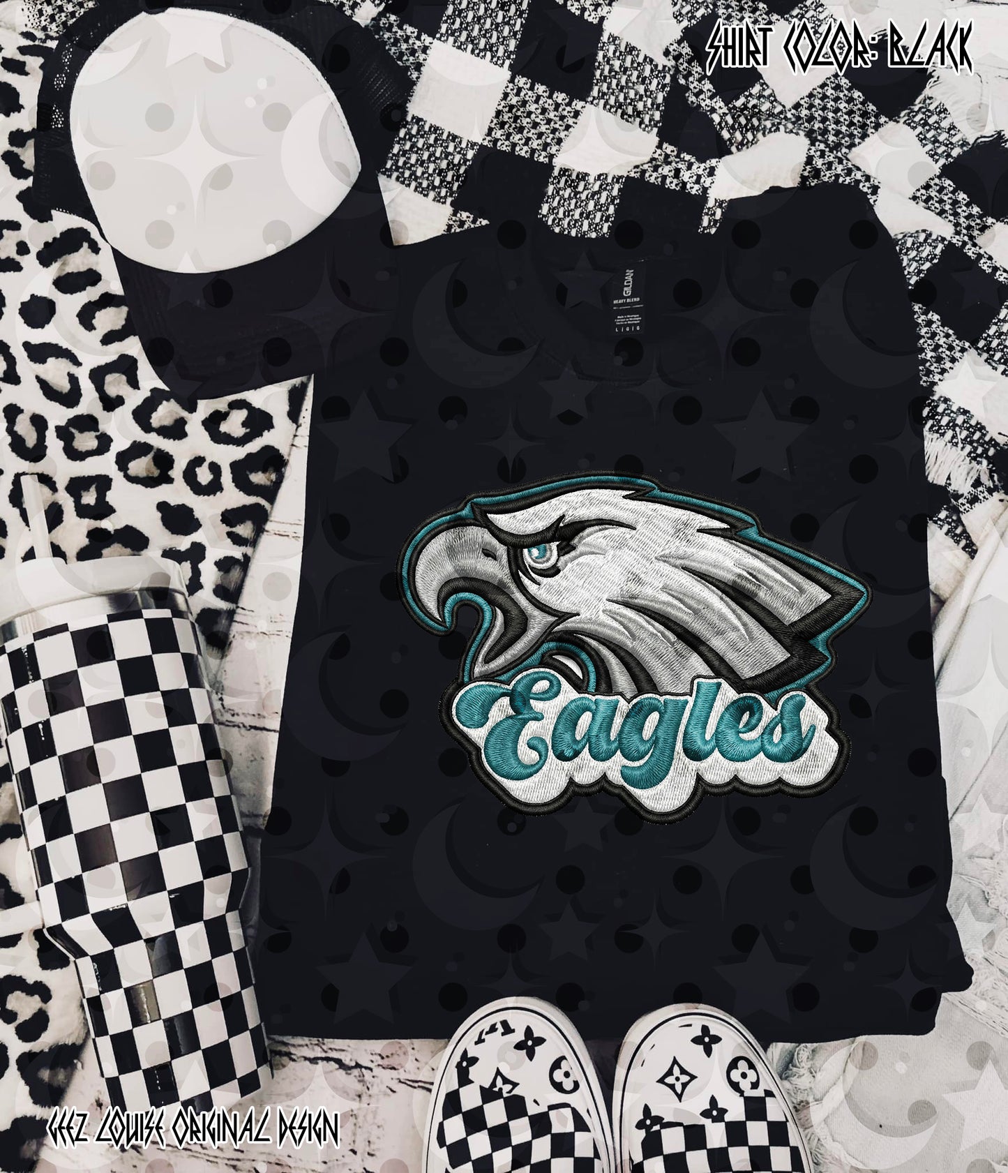 Football Team Faux Embroidery Digital Design – Team Variants & Bundle Option