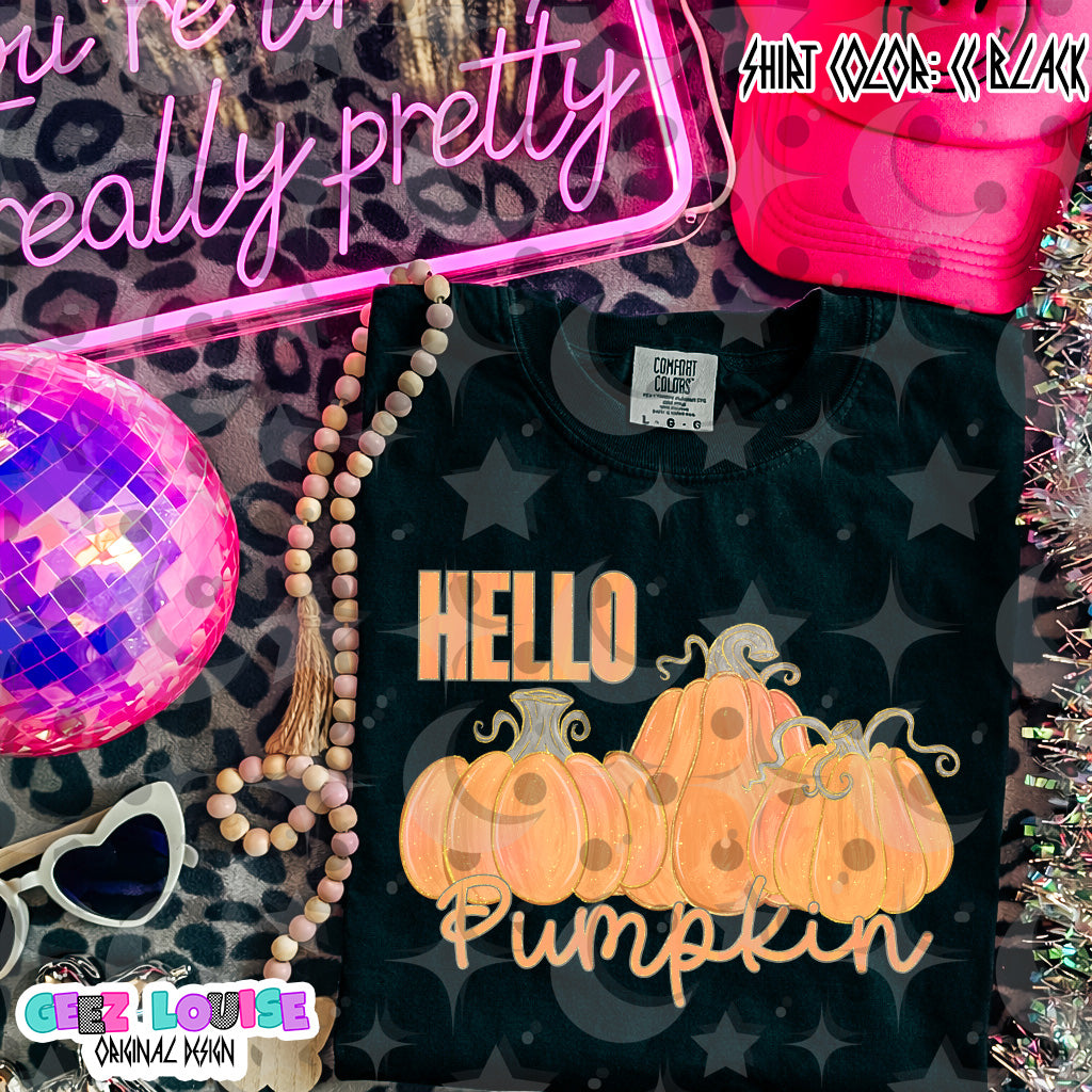 Hello Pumpkin PNG | Fall Pumpkin Digital Download