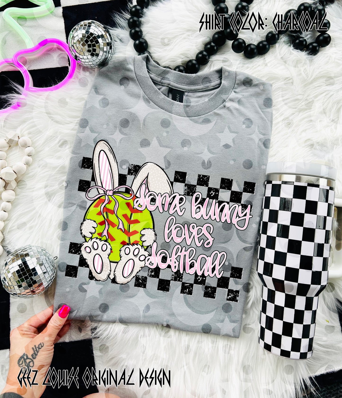 Some Bunny Loves Softball – Softball Bunny Digital Design PNG