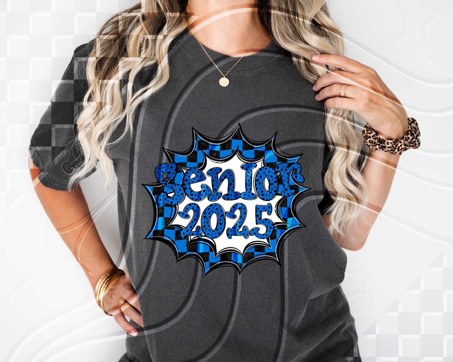 Senior 2025- Blue Frame - Digital Download- PNG - 300 DPI