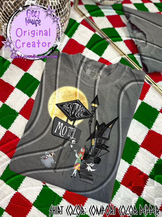 Nightmare Motel Digital Design | Spooky Holiday PNG