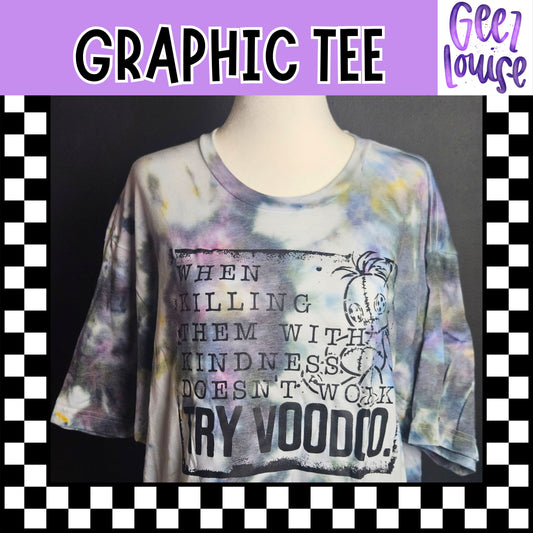 Try Voodoo Hand Dyed Graphic Tee - Ready to Ship
