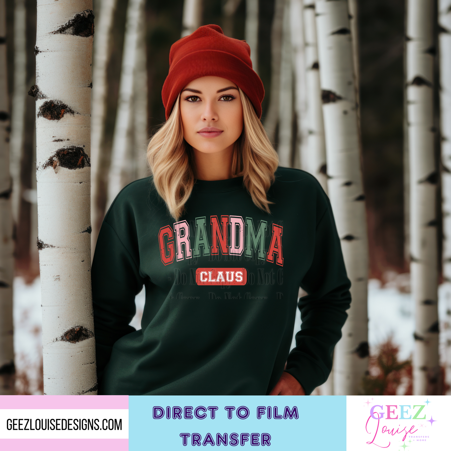 Personalized font Christmas - Direct to Film Transfer - made to order