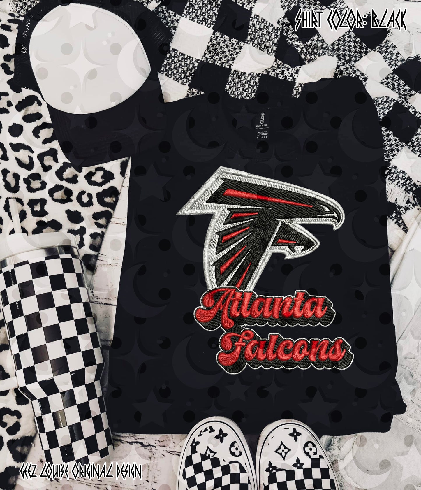 Football Team Faux Embroidery Digital Design – Team Variants & Bundle Option