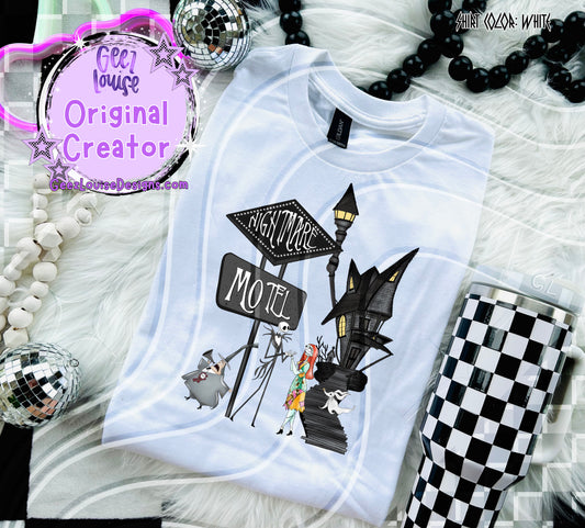 Nightmare Motel Digital Design | Spooky Holiday PNG