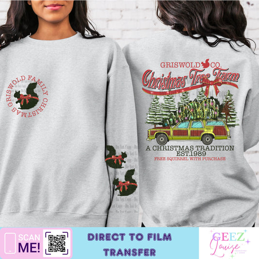 Griswold Christmas Tree Farm - Direct to Film Transfer - made to order