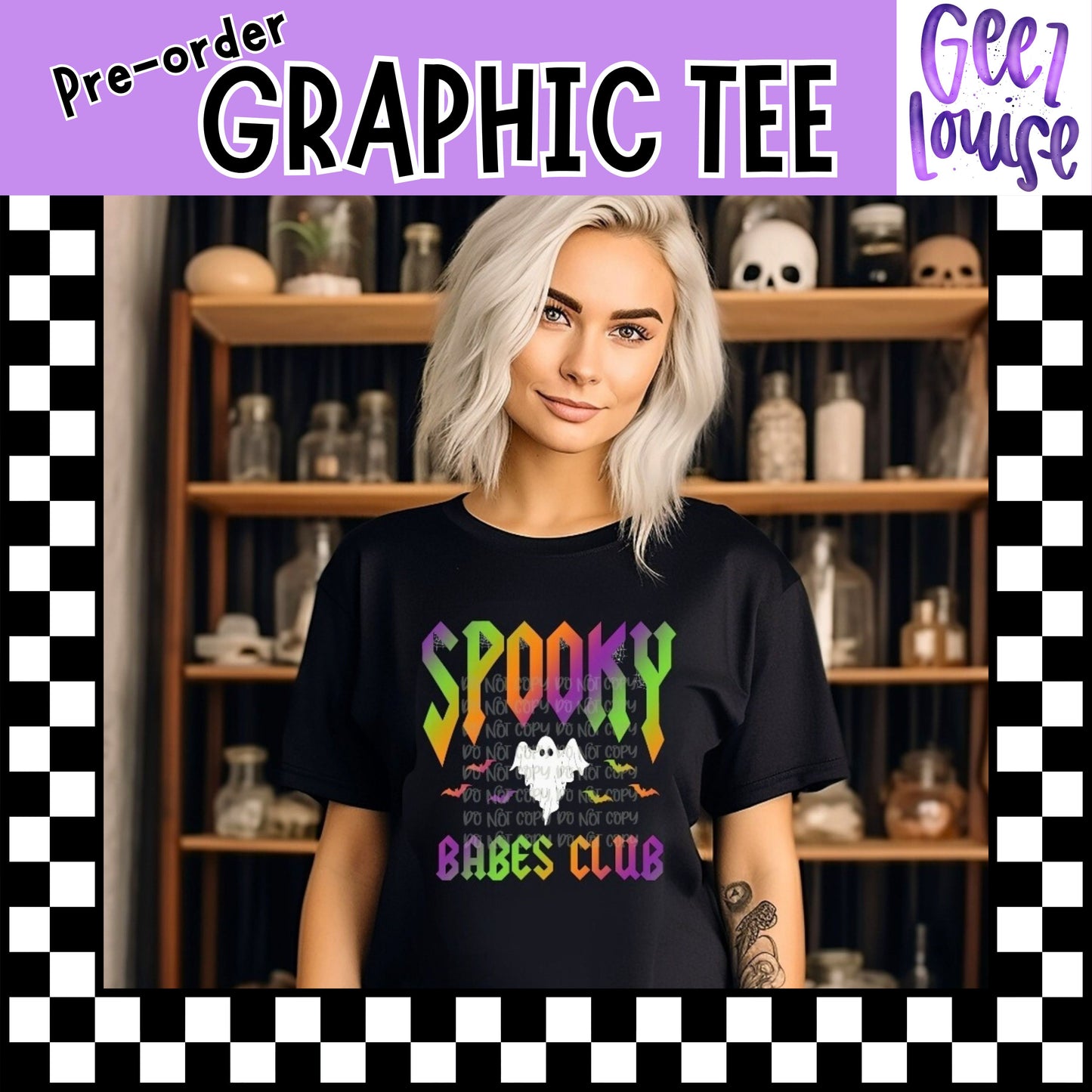 Spooky Babes Club Tee – Halloween Girl Gang Graphic | Pre-Order | Made to Order