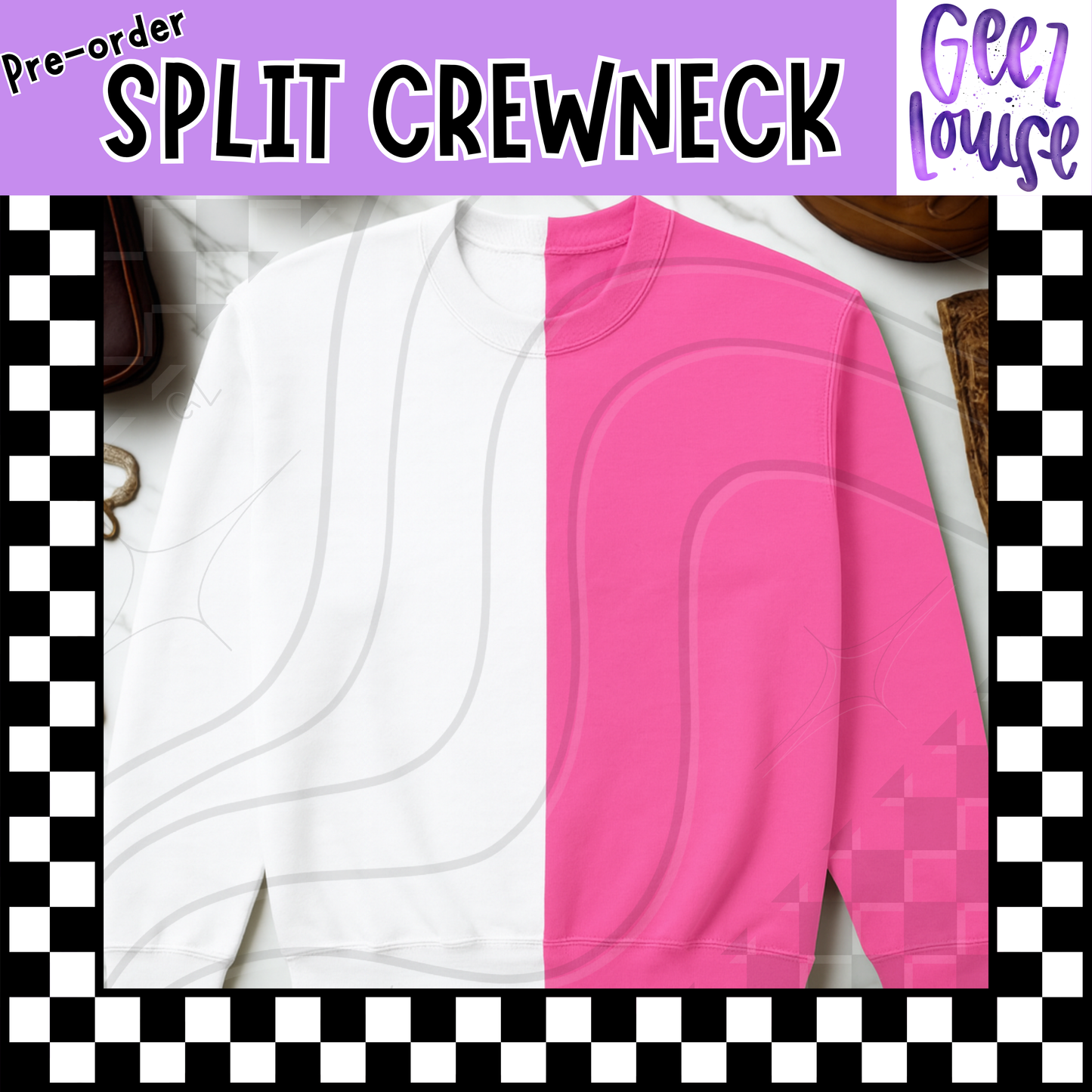 Wholesale YOUTH SIZES Gildan 2-Tone Crewneck Sweatshirts (Random Color Split)