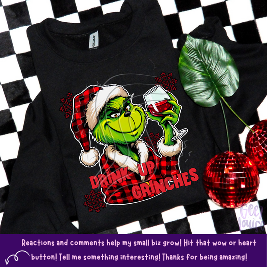 Drink Up Green Man- Digital Download- PNG