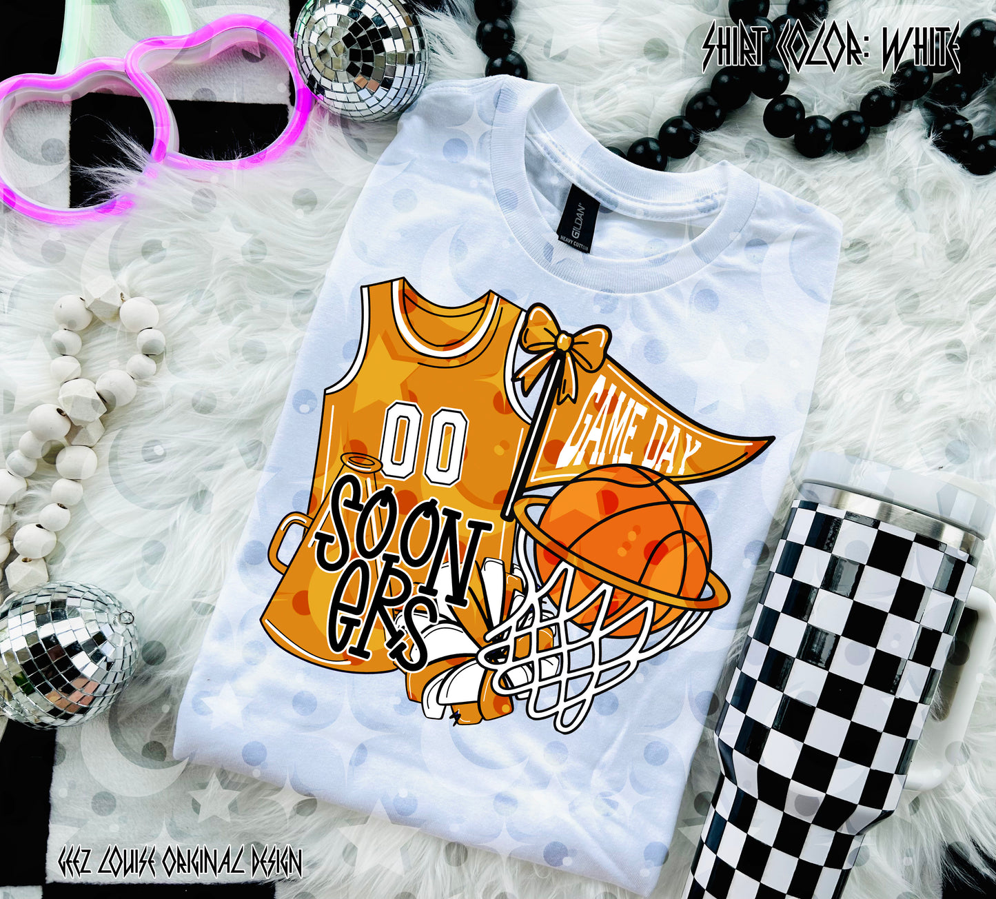 Basketball Game Day Digital Design | Custom Team Spirit PNGs (100+ Teams) - Gold