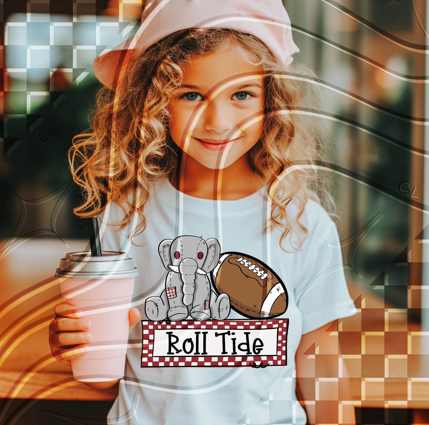 Stuffed Mascot Football Digital Design – Pre-Filled Sayings