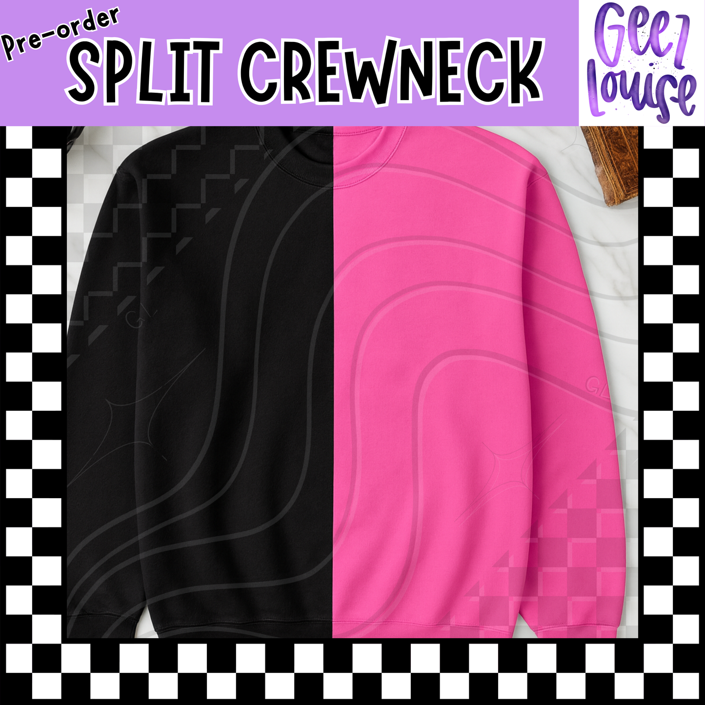 Wholesale YOUTH SIZES Gildan 2-Tone Crewneck Sweatshirts (Random Color Split)