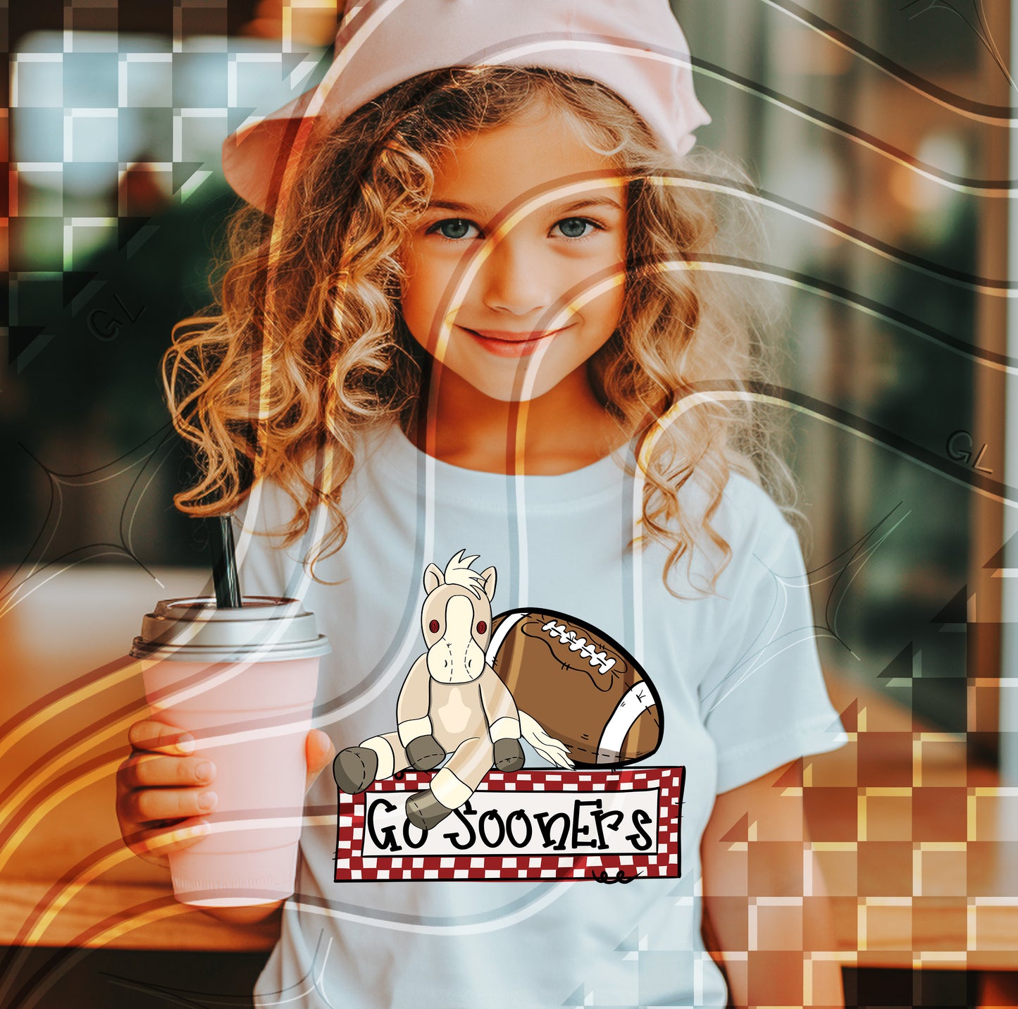 Stuffed Mascot Football Digital Design – Pre-Filled Sayings