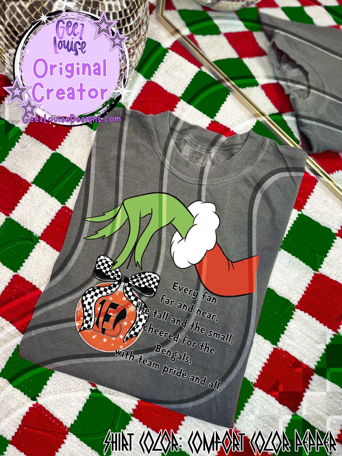 GMAN Ornament Digital Design | Christmas Football Team Spirit PNG/SVG