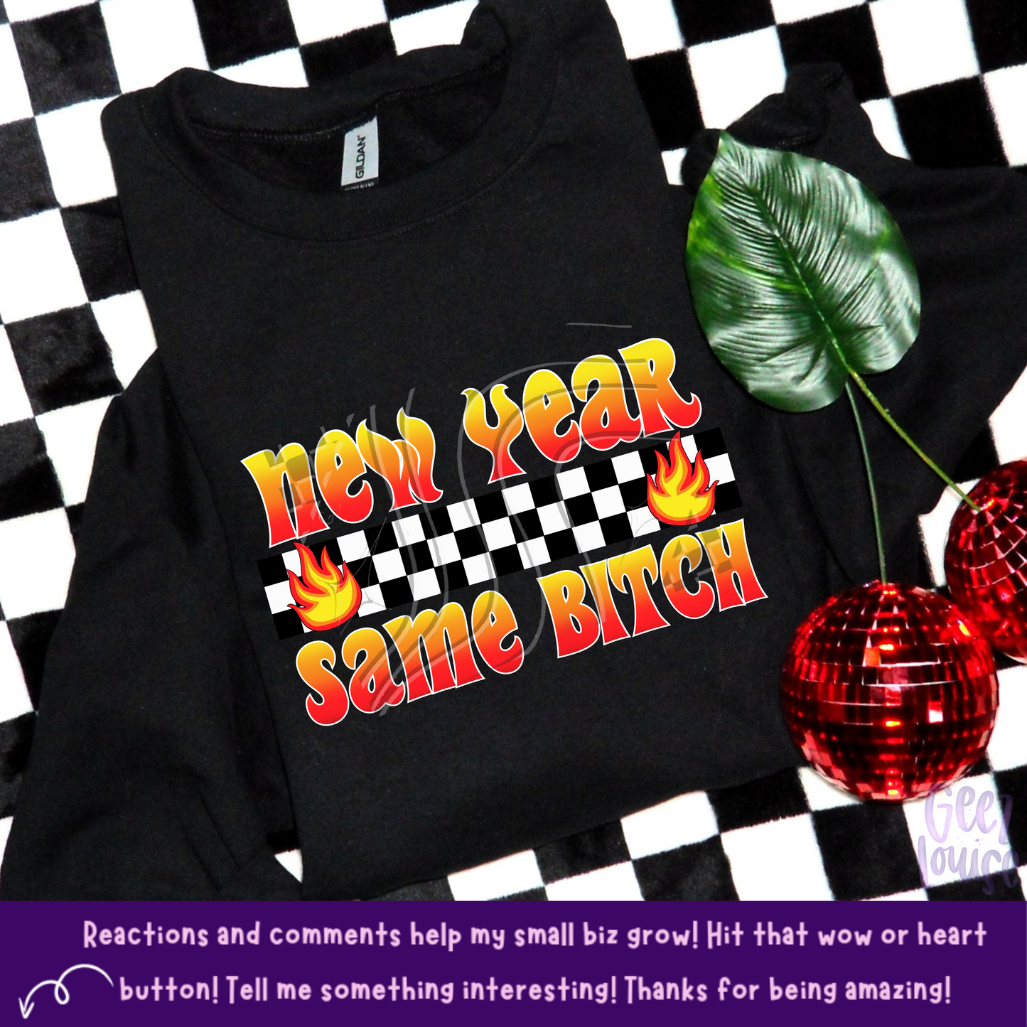 new year same bitch - Digital Download- PNG