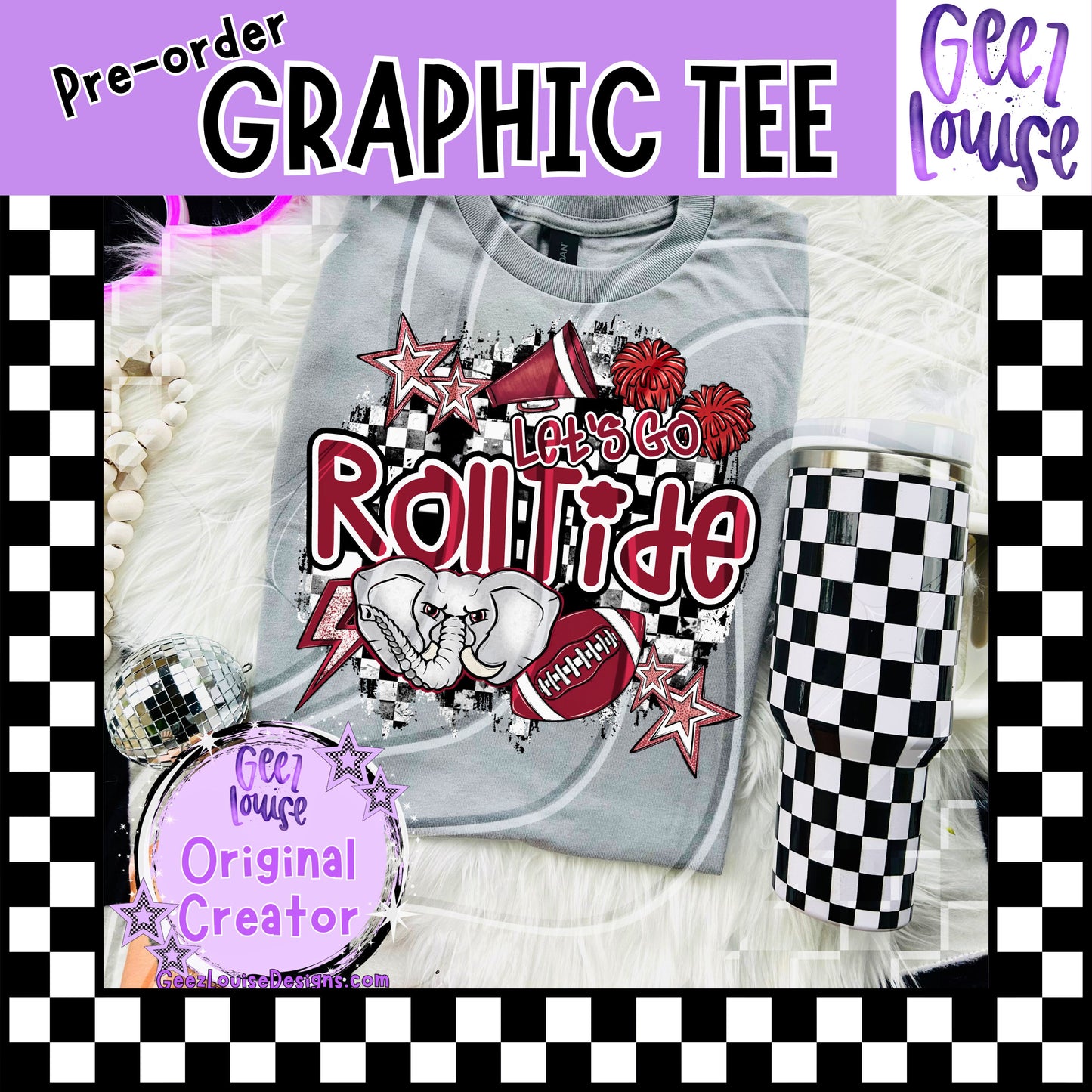 Let’s Go Roll Tide Graphic Tee – Made to Order | Local Pickup or Shipping