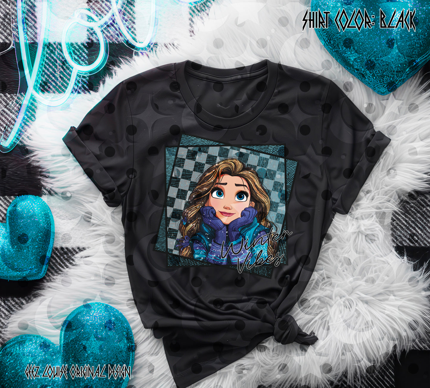 Winter Vibes Princess Collection – Digital Designs (PNG Bundle + Individual Options)