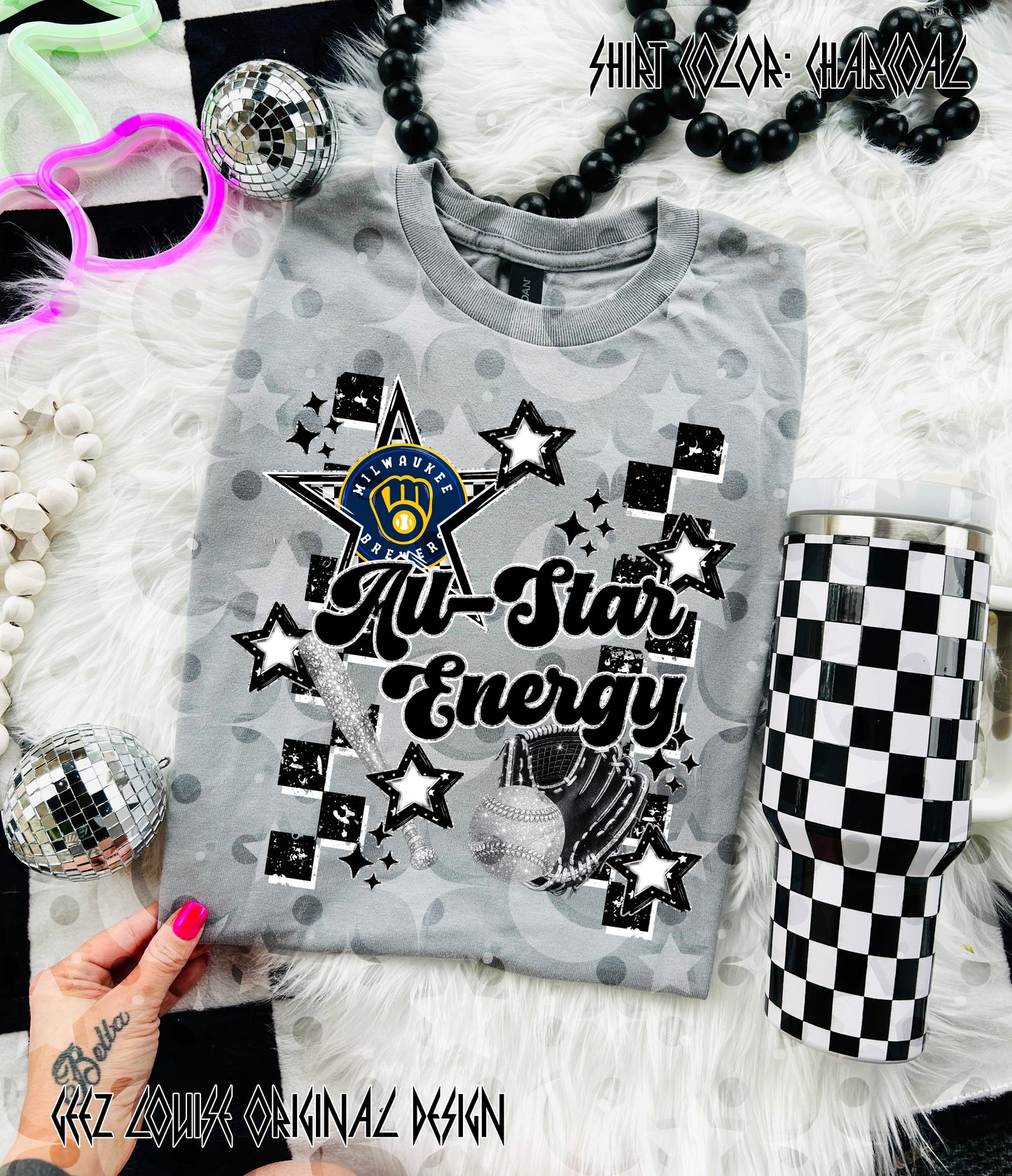 All Star Energy Baseball Digital Design | Team Spirit PNG