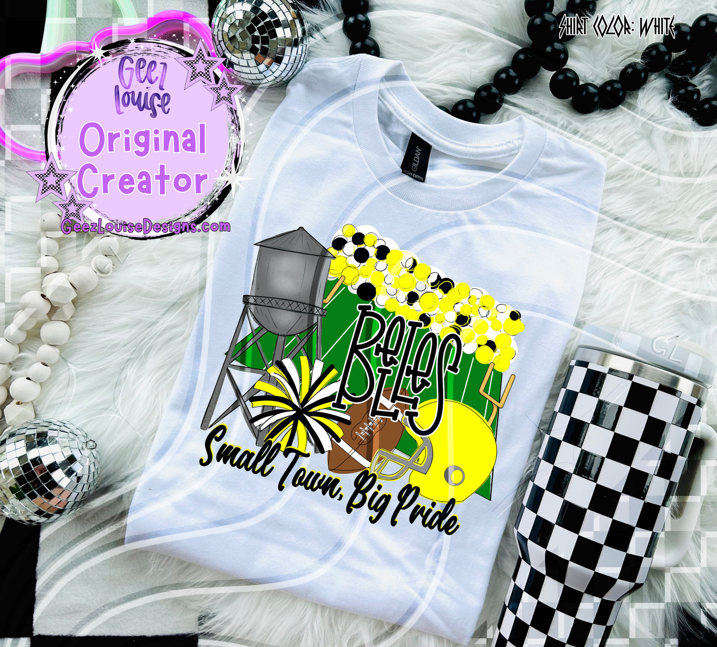 Small Town Big Pride Digital Design | Custom Team Spirit PNGs (100+ Teams)