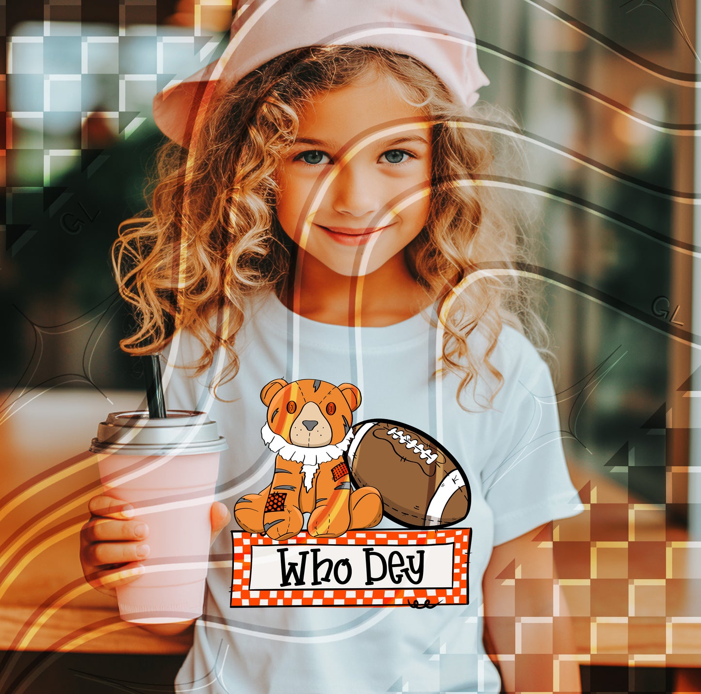 Stuffed Mascot Football Digital Design – Pre-Filled Sayings