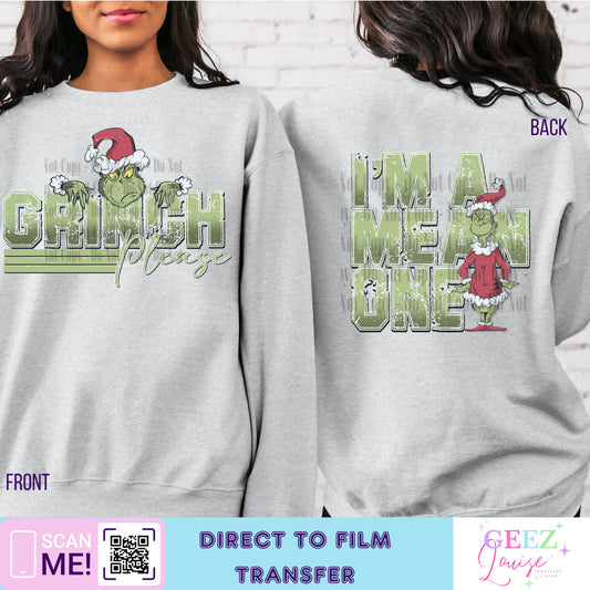 Mean one - Direct to Film Transfer - made to order