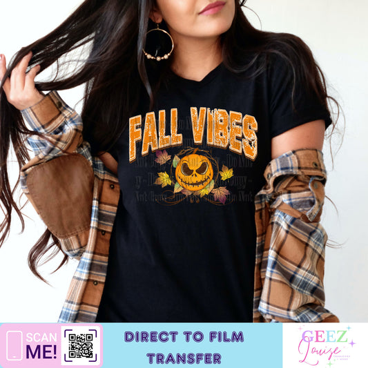 Fall Vibes - Direct to Film Transfer - made to order