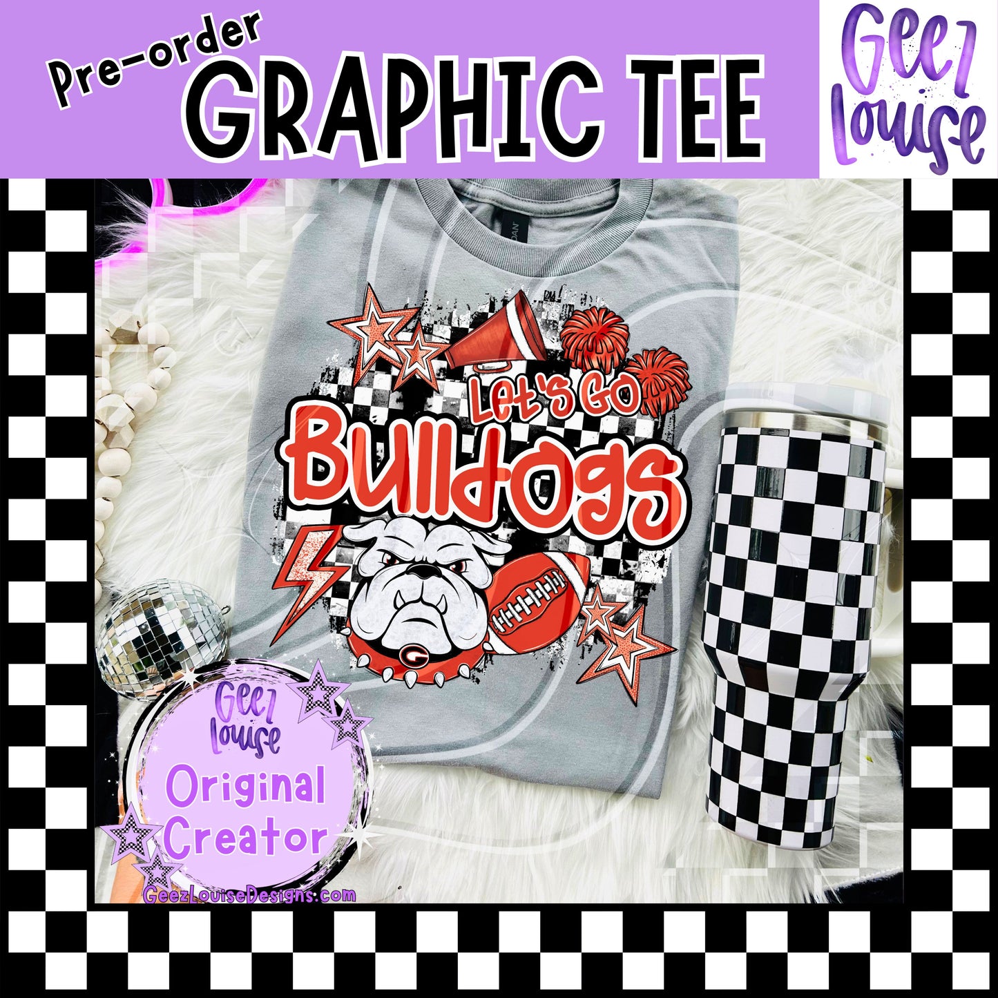 Let’s Go Bulldogs Graphic Tee – Made to Order | Local Pickup or Shipping