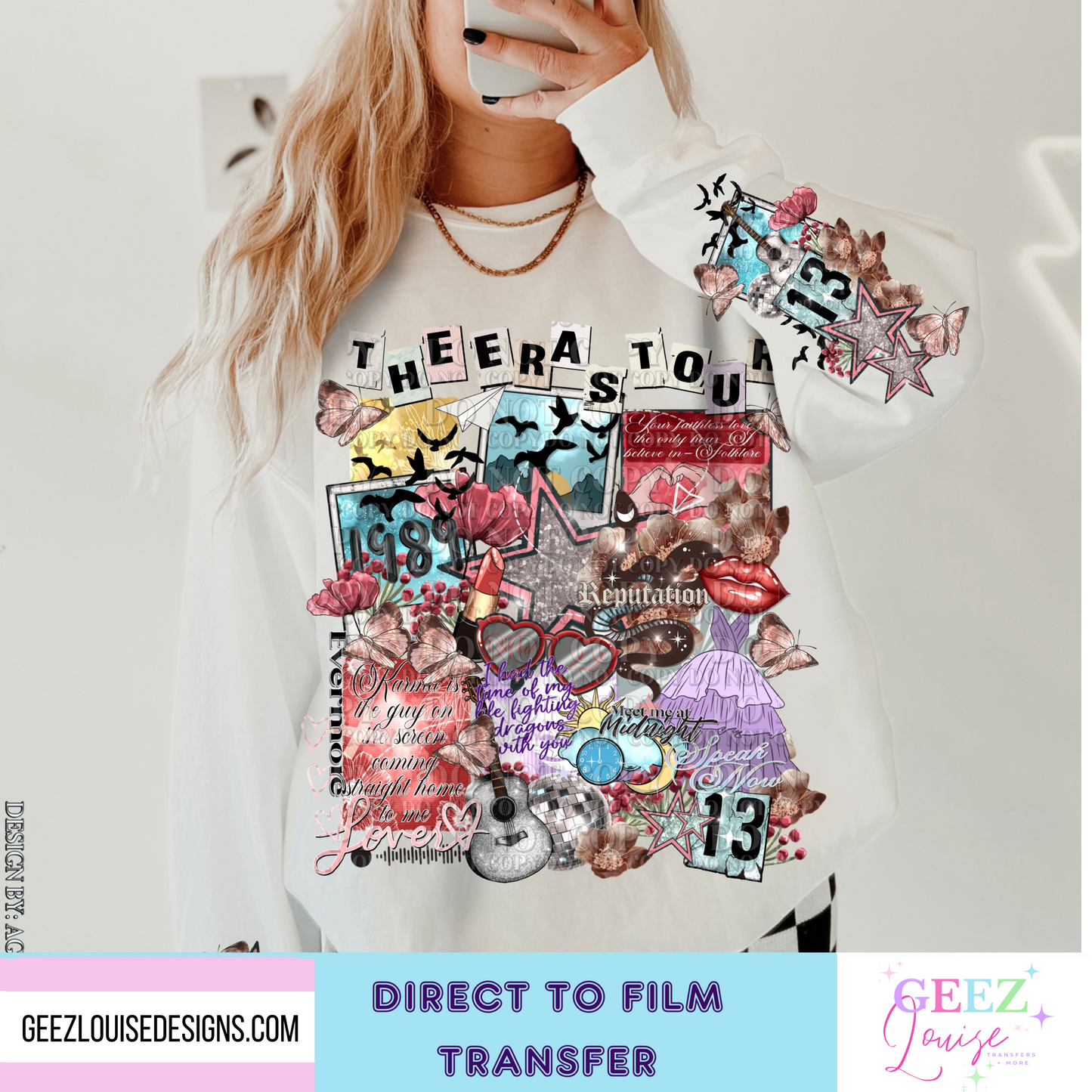 Eras  - Direct to Film Transfer - made to order