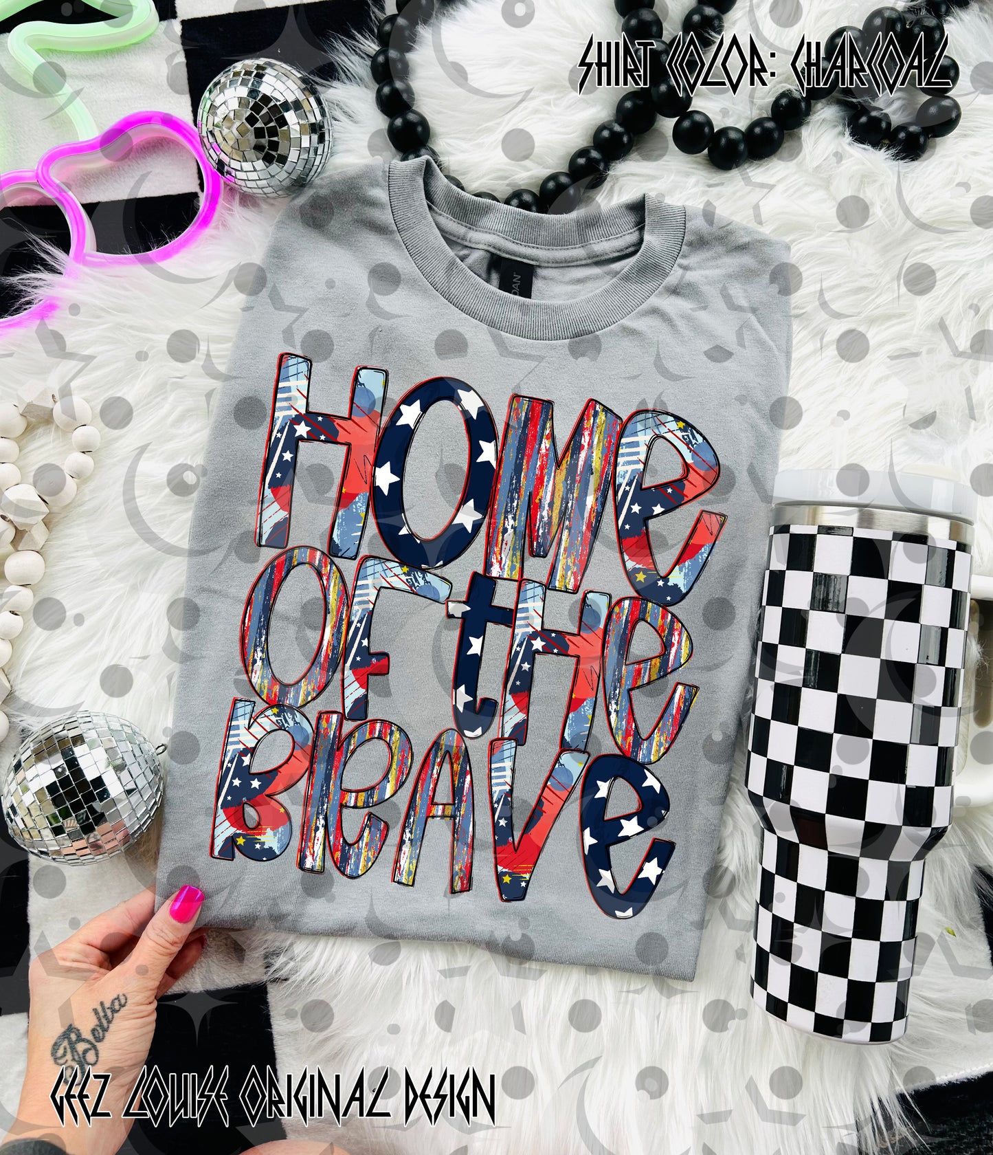 Home of the Brave PNG | Patriotic 4th of July Shirt Design | Red White Blue Sublimation File