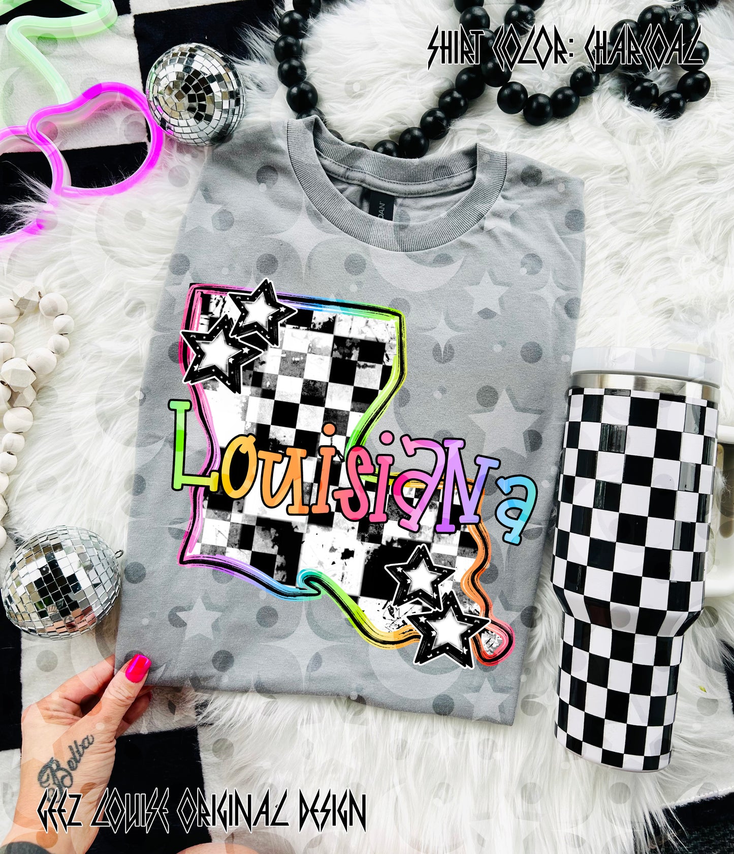 Checkerboard USA State PNGs — 50 States (Choose Your State!)