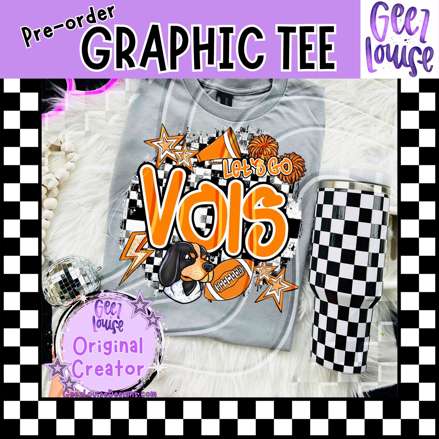 Let’s Go Vols Graphic Tee – Made to Order | Local Pickup or Shipping
