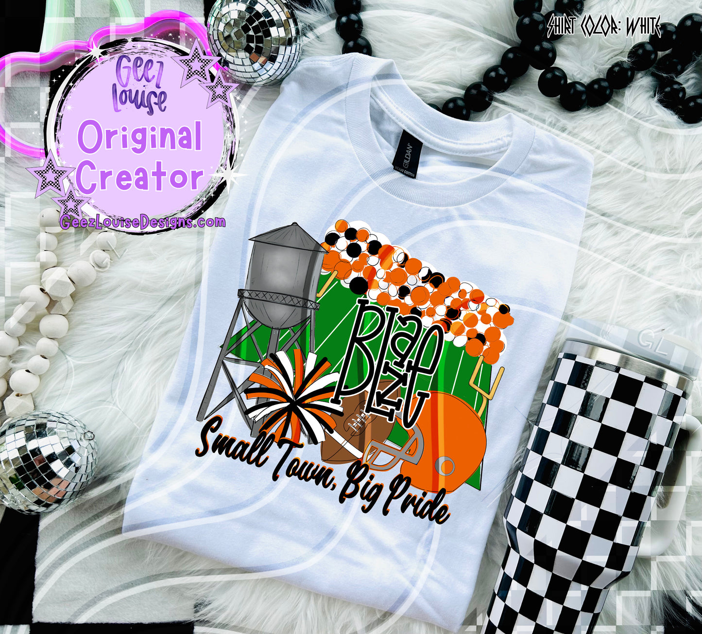 Small Town Big Pride Digital Design | Custom Team Spirit PNGs (100+ Teams)