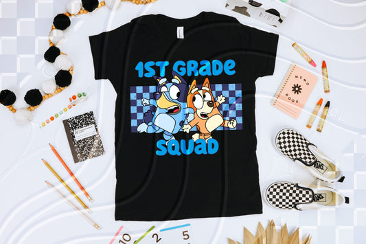 Blue guy squad back to school grades - Digital Download- PNG