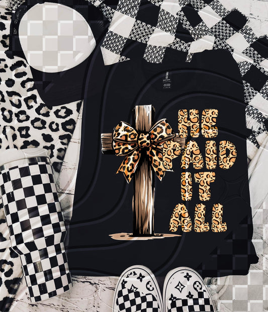 He paid it all - Digital Download- PNG - 300 DPI