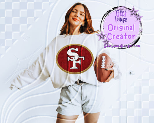 Yarn Texture Football Team Digital Design Bundle | 32 Team Variants Included