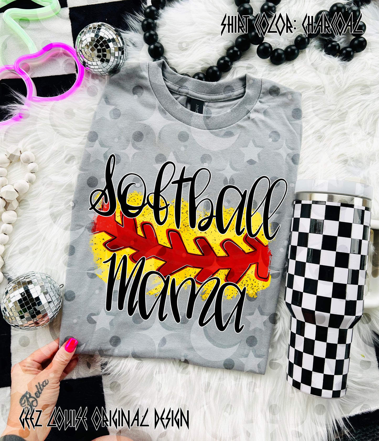 Softball Mama Digital Design PNG