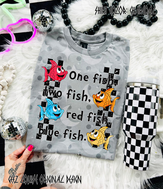 One Fish Two Fish Digital Design PNG