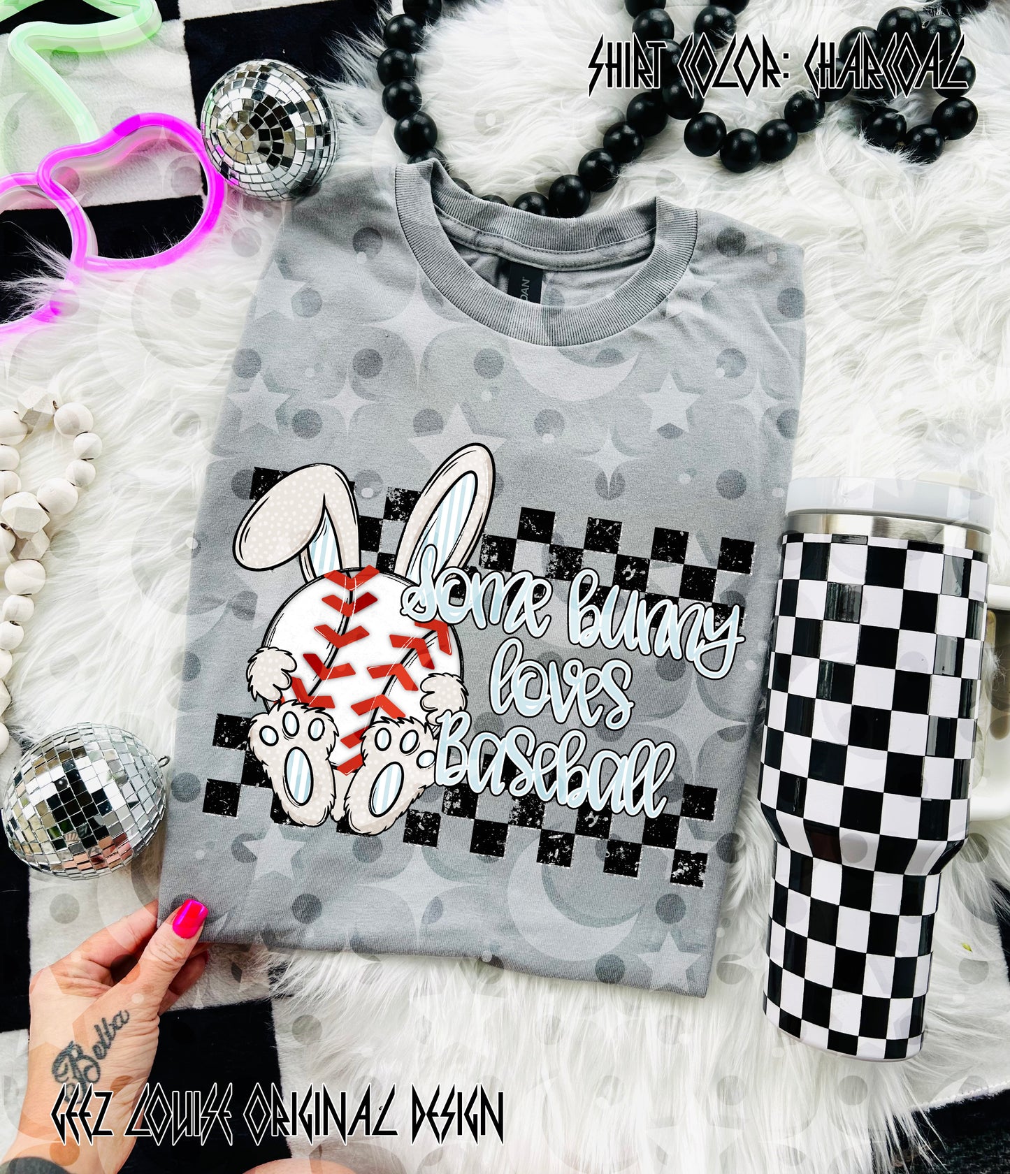 Some Bunny Loves Baseball – Baseball Bunny Digital Design PNG