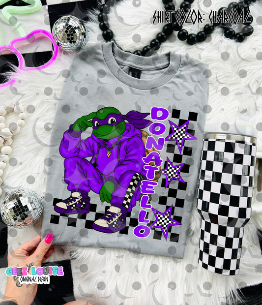 Retro Turtle Crew PNG Bundle | Donatello, Leonardo, Michelangelo, Raphael & Splinter Designs