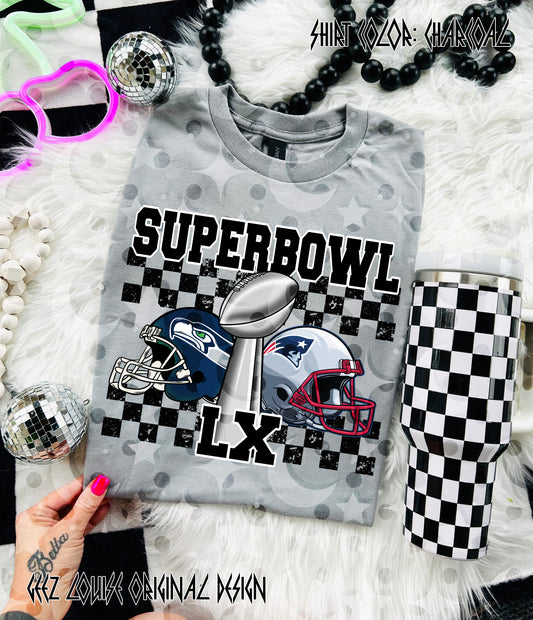 Big Game LX Trophy & Helmets – Seattle vs New England