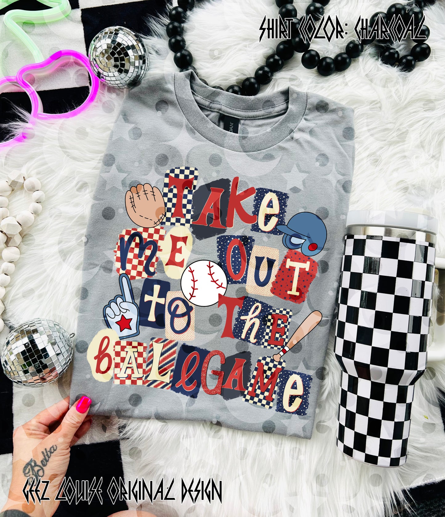 Take Me Out to the Ball Game – Retro Baseball Digital Design PNG