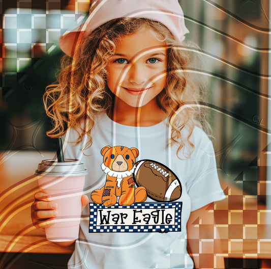 Stuffed Mascot Football Digital Design – Pre-Filled Sayings