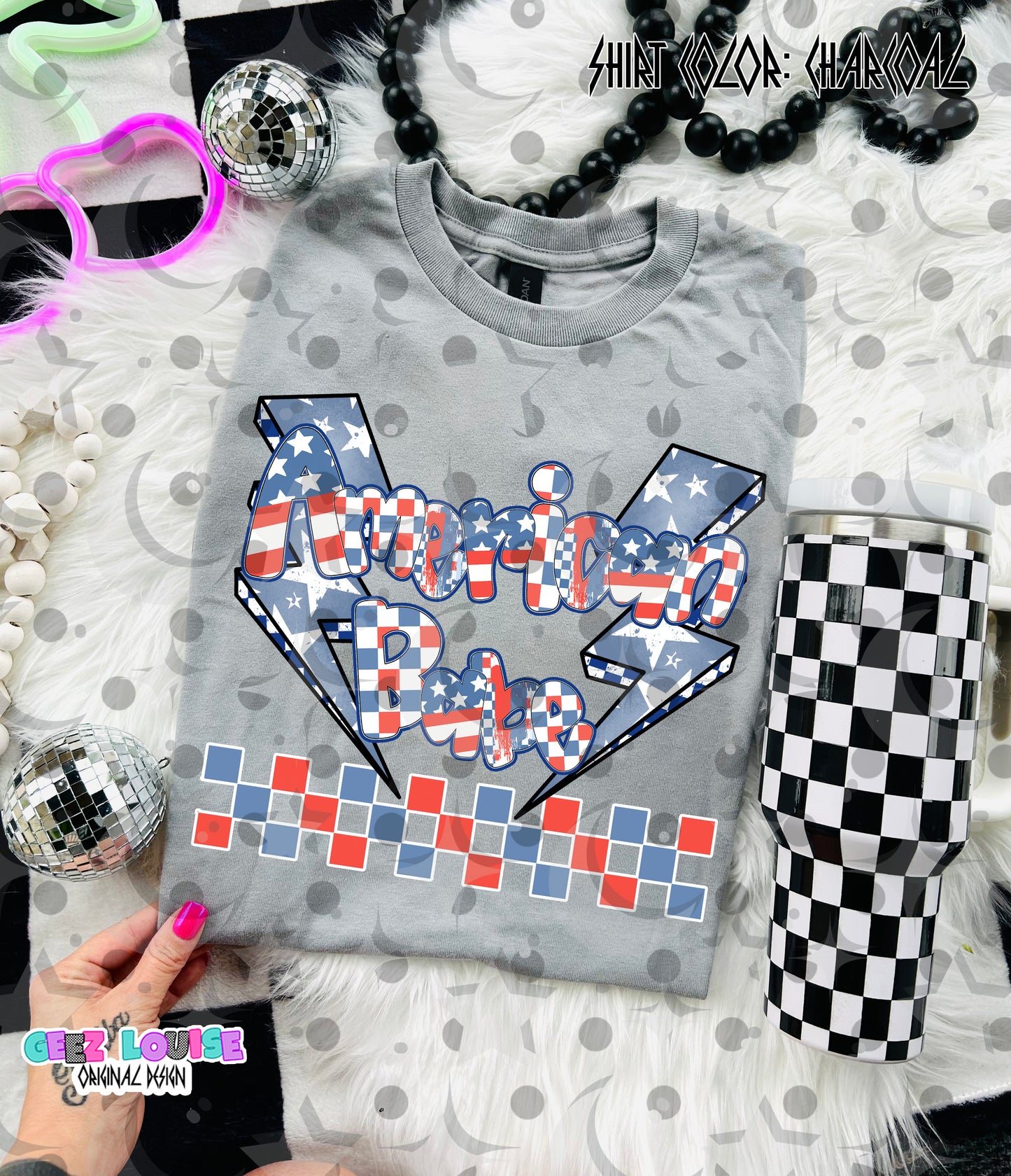 American Vibes Name PNG | Patriotic Family Shirt Design | 4th of July Matching Set | Custom Name Sublimation PNG